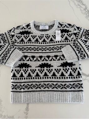 Old Navy Boys’ Fair Isle Dinosaur Sweater Size 5
